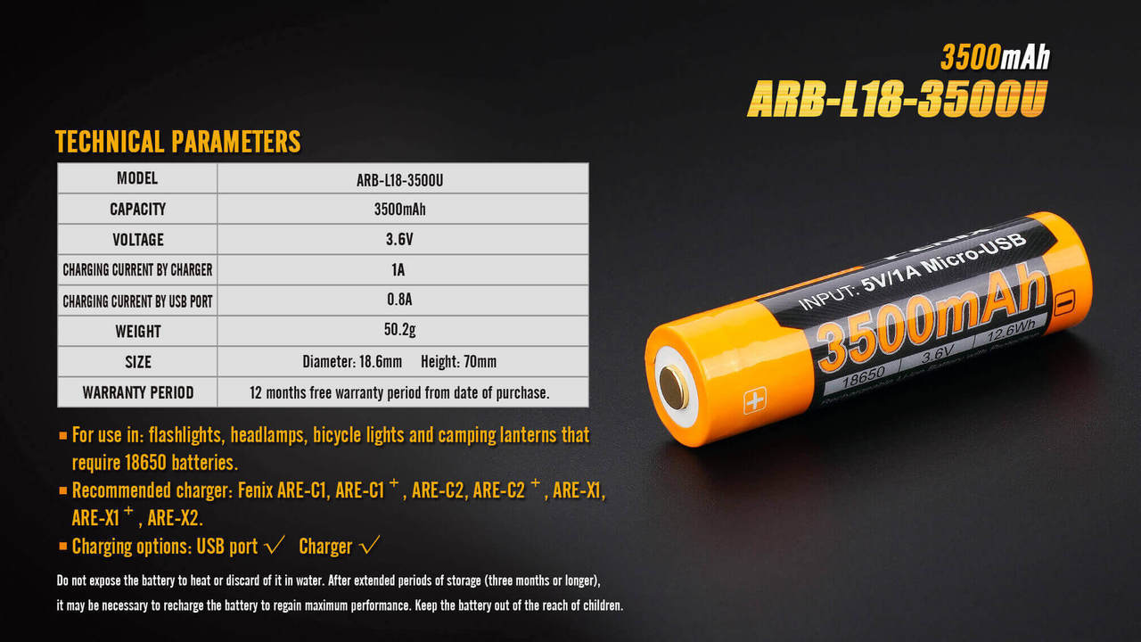 ACUMULATOR ARB-L18-3500U